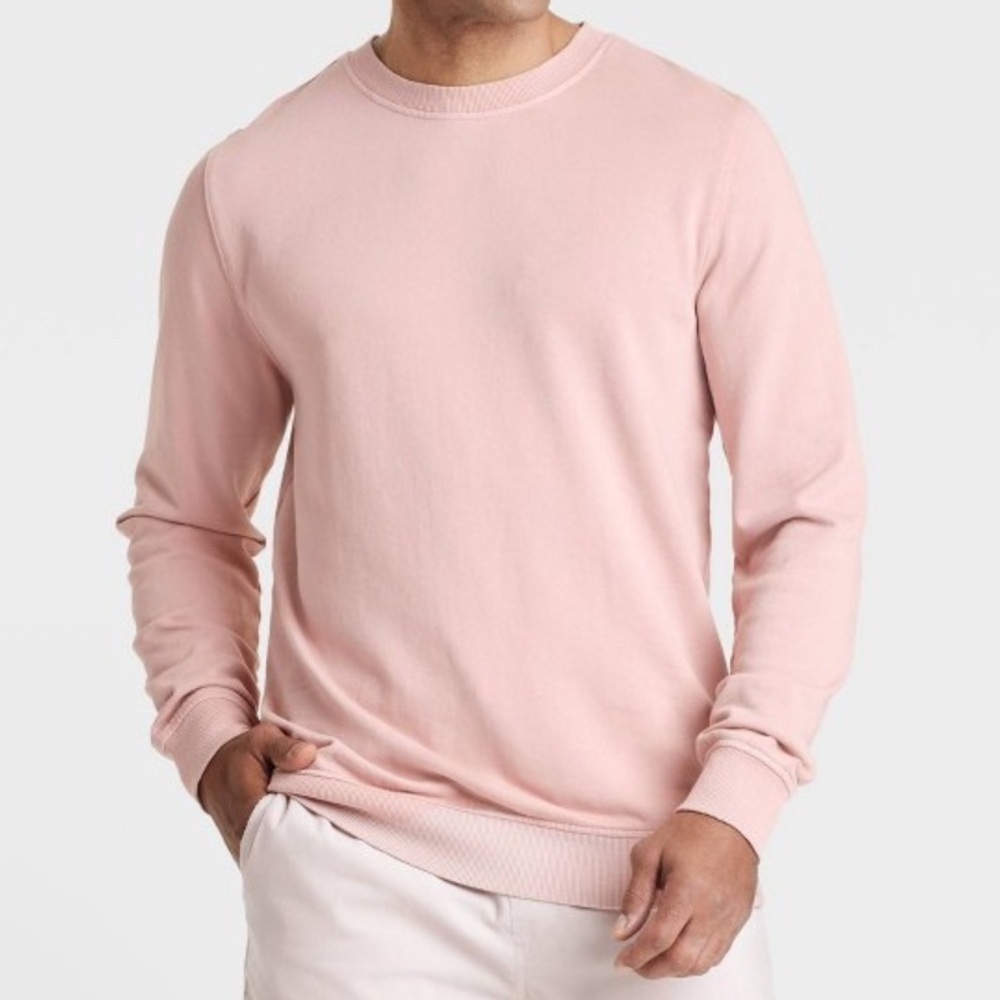 Goodfellow & Co Men's Soft Pink Crewneck Sweater Size XXL